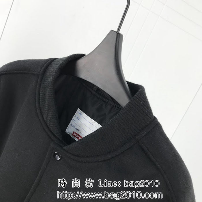SUPREME 18FW 獨家首發 第一周新品 黑色羊毛+牛皮男款外套 ydi1329